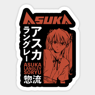 Asuka Langley Soryu 6 Anime Manga Aesthetic Sticker